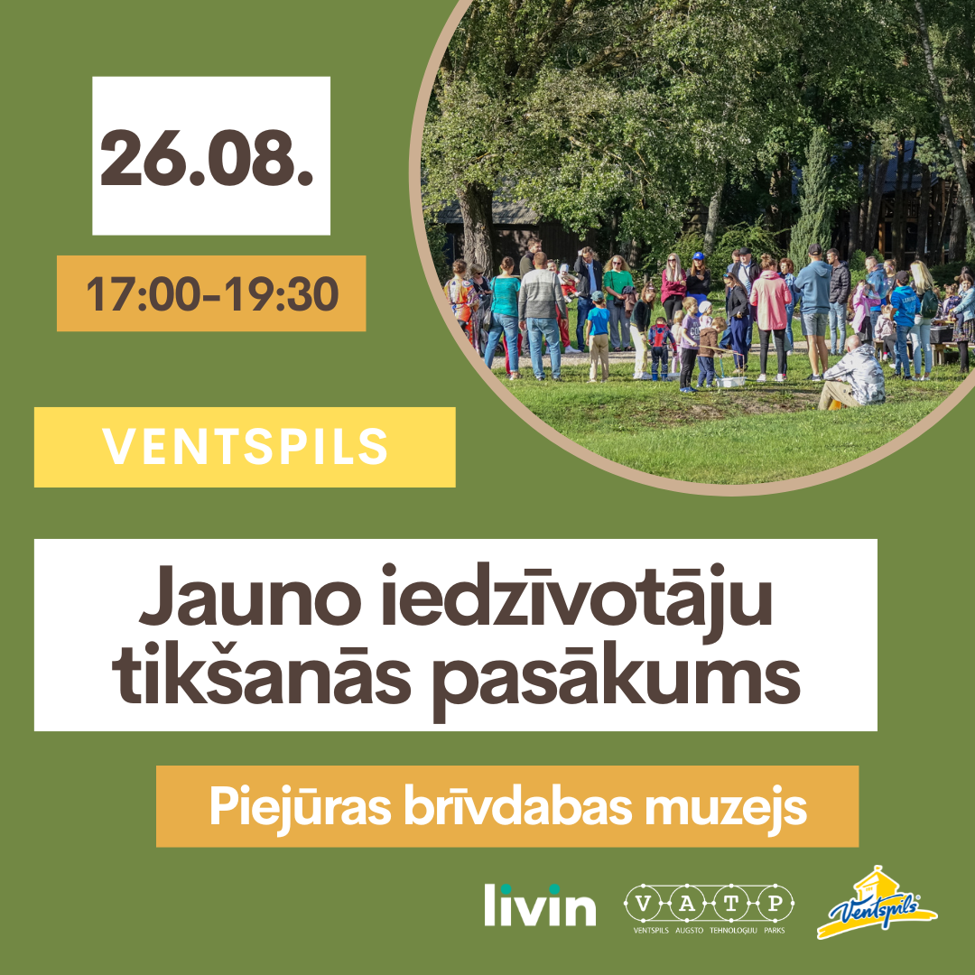 Aicinām uz 8. Ventspils Jauno iedzīvotāju tikšanās pasākumu